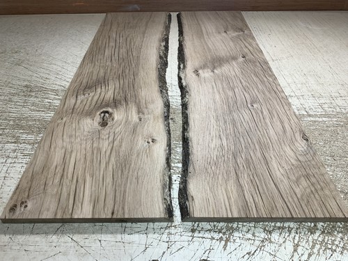 Thin oak timber planed live - thin,