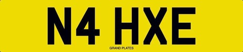 Nah number plate - nah,