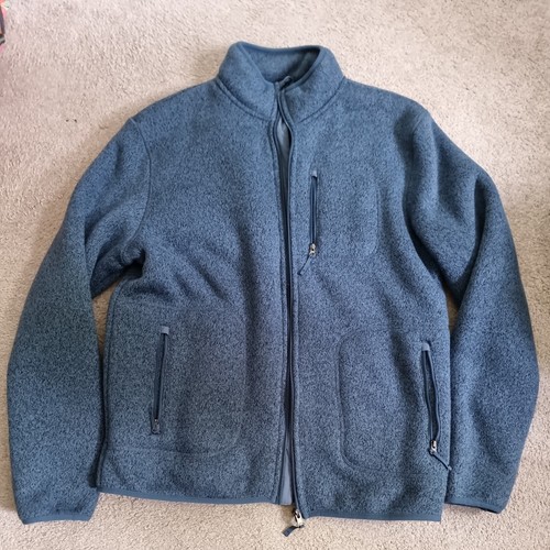 Knitted fleece jacket air - m&s,