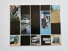 SIMCA 1000 SALES BROCHURE