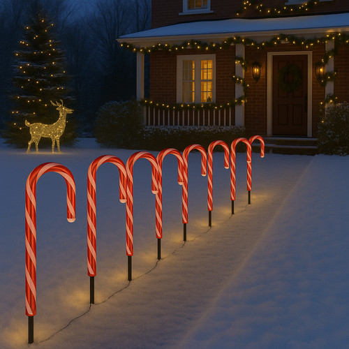 Candy cane christmas outdoor - cane,