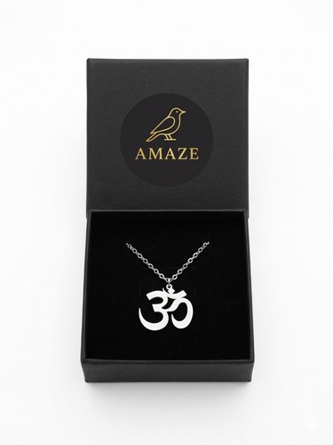 Mala chakra necklace - om, gold