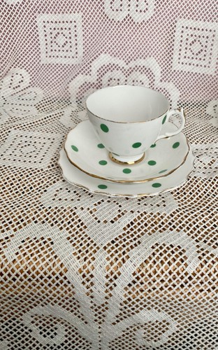 Royal vale polka dot - vale, green