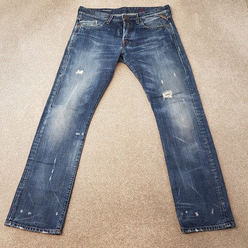 Replay mens jeans 34x32 blue - replay,