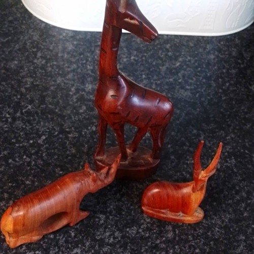 Carved wooden animal - wooden, figurines