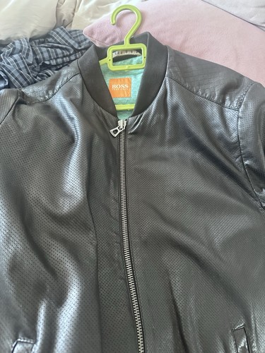 Hugo boss leather bomber - boss,