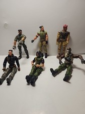 Bundle Of 6x  Jointed Lanard The Corps Military Soldier Figures