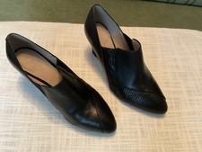Marks and Spencer Women'sBlack Leather Foot glove  Shoes Wide Fit Size 6.5.