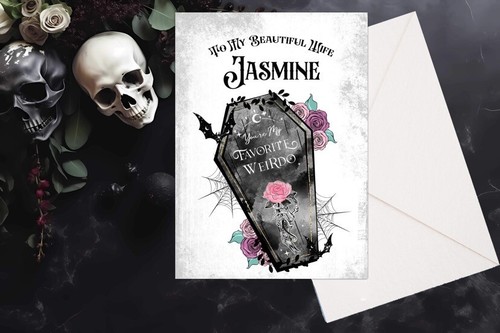 Personalised gothic birthday - personalised,