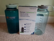 Steripen Adventurer Opti UV Water Steriliser + 2 Bottles And Battry