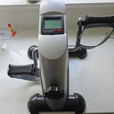 Adjustable Mini Exercise Bike Pedal Exerciser Arm Leg Cycle Machine Resistance