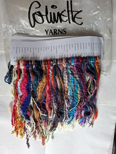 Colinette yarn sample card - yarn,