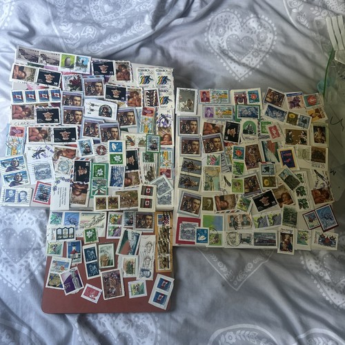 Franked foreign non stamps - non, uk