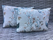 Pair Romo Wisteria Embroidered Cushion Covers