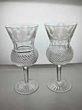 2 x Edinburgh Crystal Thistle
