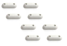 8x White Oval Toilet Seat Buffers Bumpers Pads 60x22x12mm Replacement