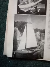 Di23  Ephemera 1954 picture Mr e m Robinson l g Brough model boat 
