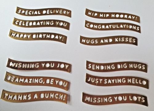 Gold mirror card - 12,