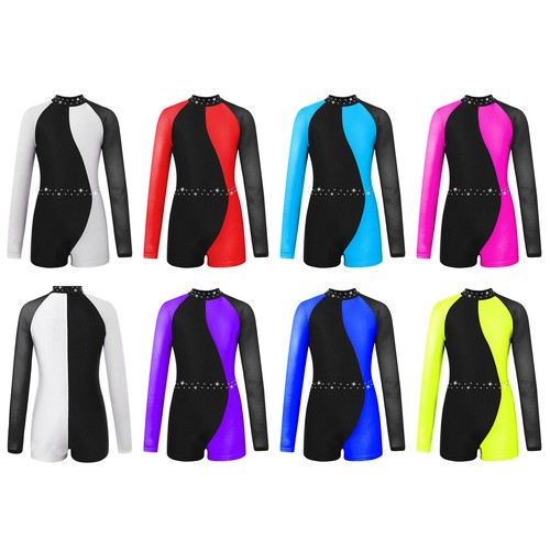 Girls leotard contrast - girls,