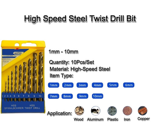 Drill bit set cobalt - cobalt, jobber