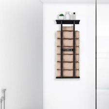 Towel Rack with Shelf Iron