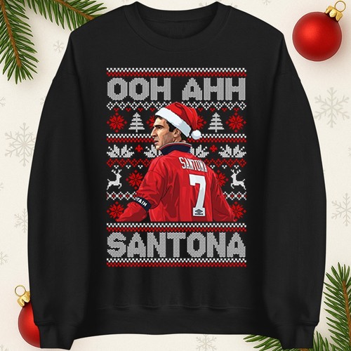 Cantona christmas jumper - cantona, ooh