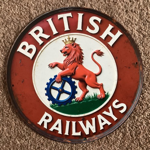 British railway metal sign - british,