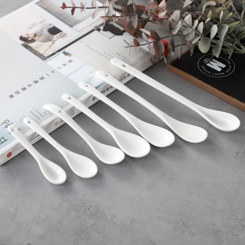 1pc ceramic long handle - long, spoons
