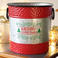 Christmas Tree Metal Red Plant