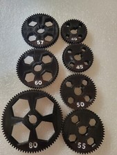 Set of 7 lathe change gears