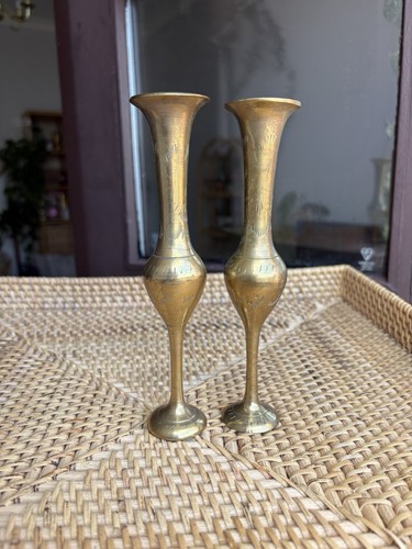 Pair gold brass - of,