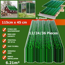 Metal Roof Panels 12/24/36 pcs Galvanized Steel Corrugated Tin Roofing Panels UK
