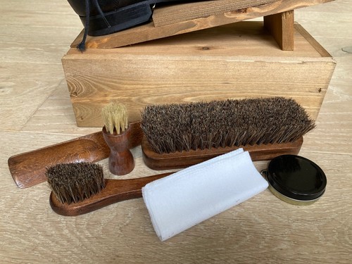 Shoe boot shine cleaning set - shoe,