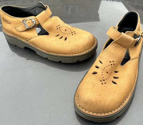 Martens brown leather shoes - martens,