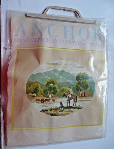 Vintage anchor long stitch - anchor,