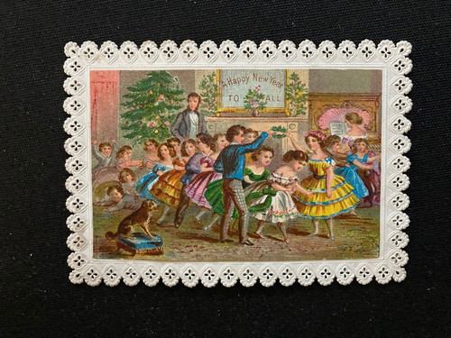 Victorian christmas card - victorian,