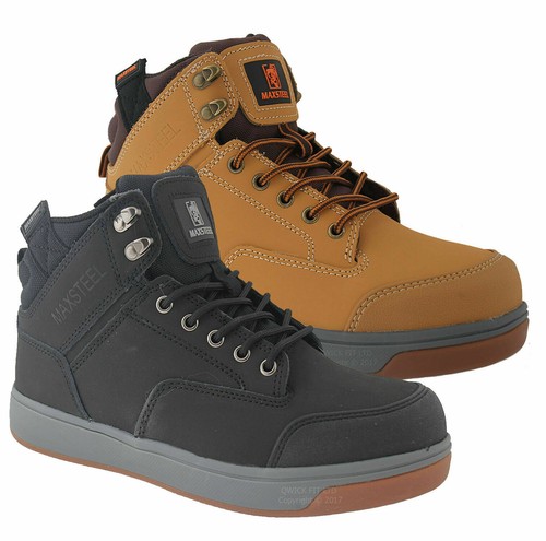 Mens leather ankle - leather, safety