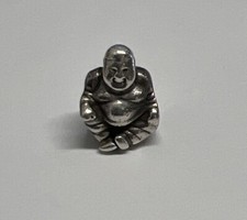 Pandora Happy Smiling Buddha Bead Charm Meditation Sterling Silver Ret.