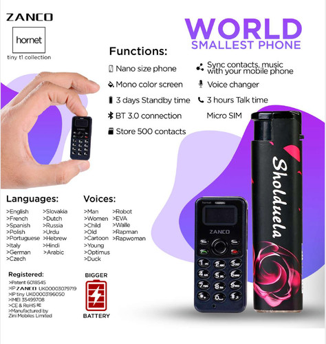 Zanco hornet small phone smart - zanco,