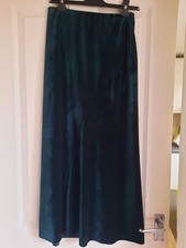 Zara Forest Green Velour Maxi