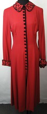 Vintage Dress, 80's Clothing, J.B.S, Red , Vintage Clothing, Size 8