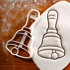 Handbell cookie cutter - Christmas party, music choir wedding favors jingle bell