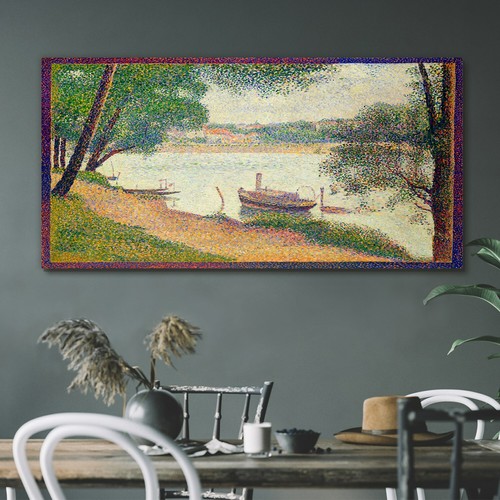 River landscape with - river, a