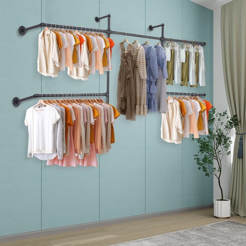Industrial pipe clothes rack - pipe,