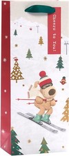 Festive Design Boofle Bottle Christmas Gift Bag