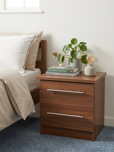 Modern drawer walnut - walnut, bedside