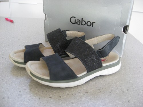 Gabor navy sandal size 5 - gabor,