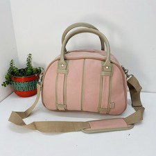 ANTLER Pink Weekender Bag Hold All Overnight Travel Moleskin Shoulder Multiway