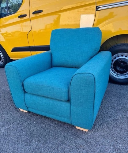 Large comfy armchair teal - large,