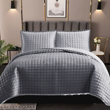 3 Piece Quilted Bedspread Bed